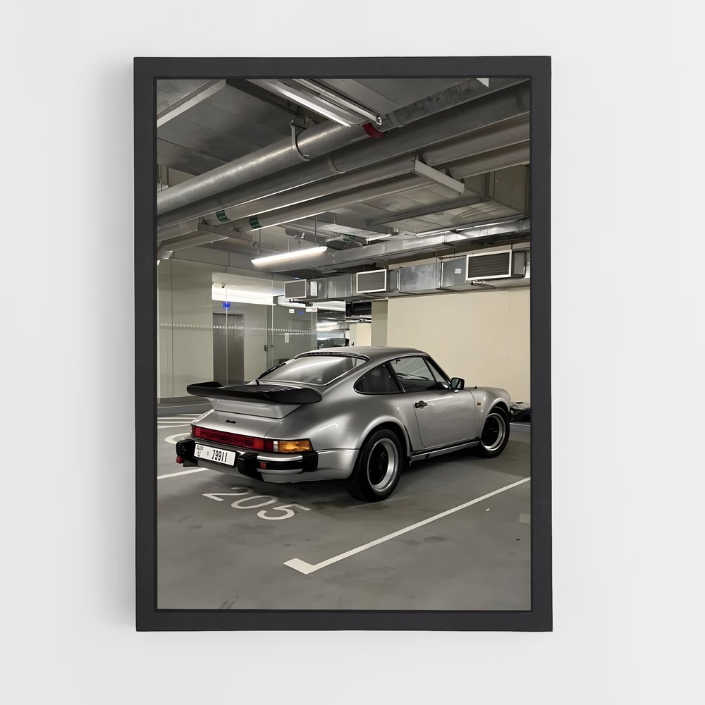 Poster Garagiste Mystérieux – affiche Porsche (vue 2)